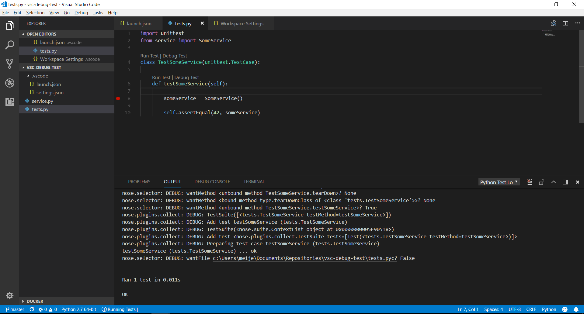Visual Studio For Mac Debug Unit Test